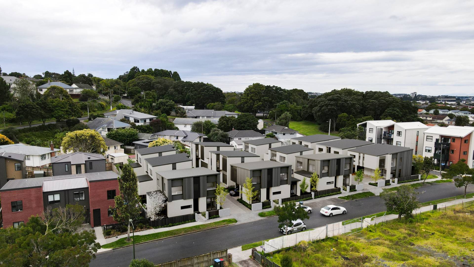 Field Homes drone photo render